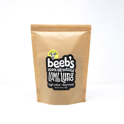 Large bag filled with higest quality lamb lung dog treats