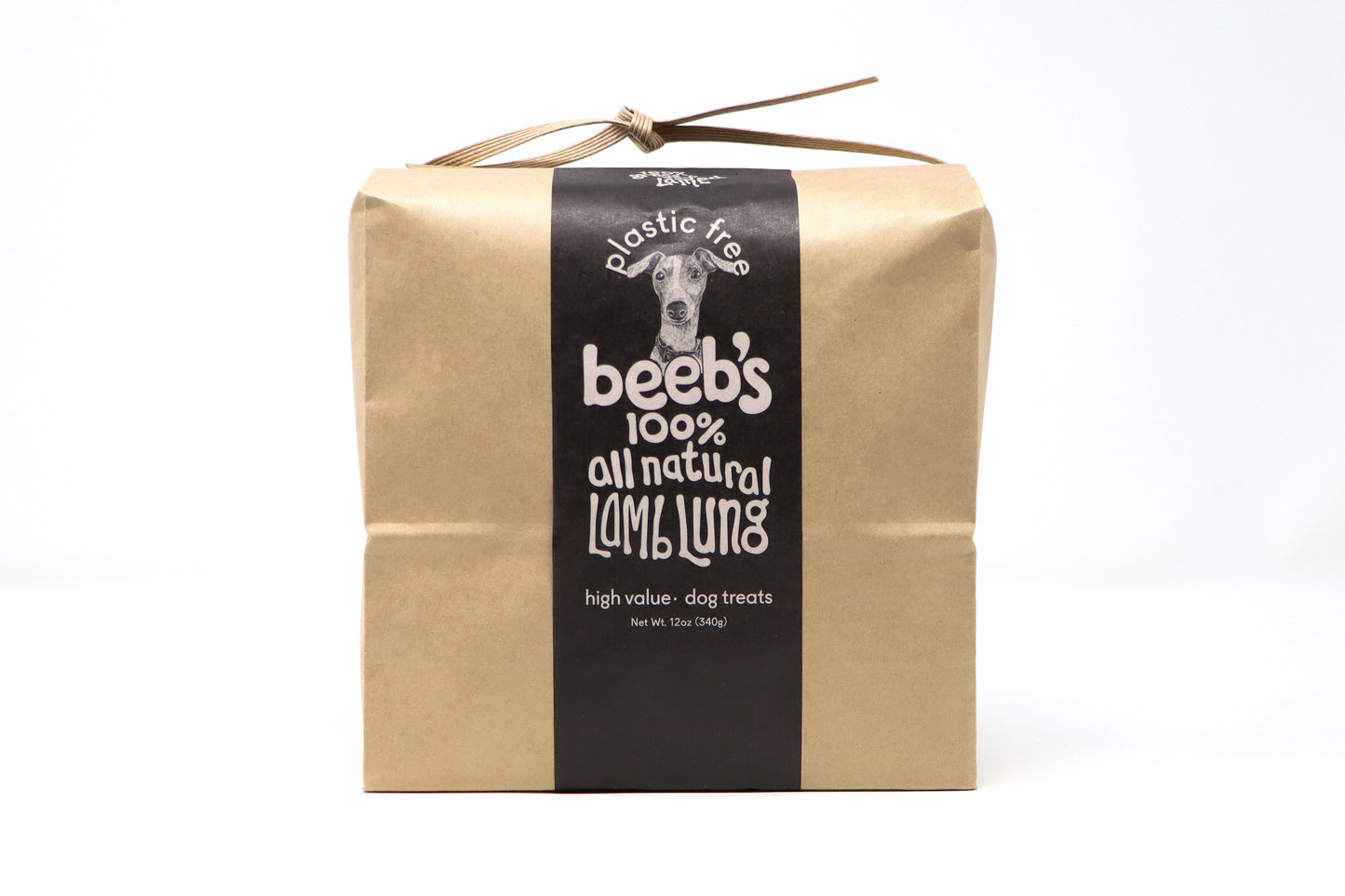 Package of Beeb's 100% All Natural Lamb Lung on a white background